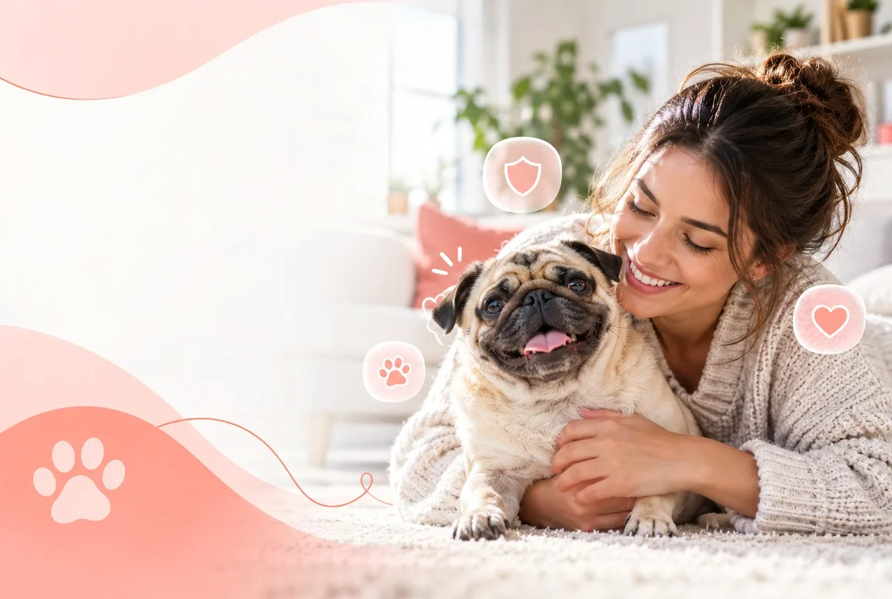 Dog owner considering pet insurance for unvaccinated dogs